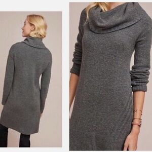 DOT BY ANTHRO S Sonoran Wool Cashmere Alpaca Cowl Neck Dress in charcoal